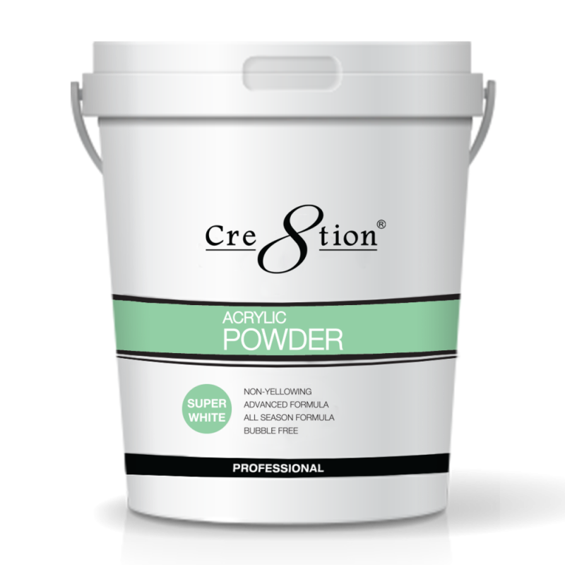 Cre8tion Acrylic Powder, 25 lbs, 01443 - Super White